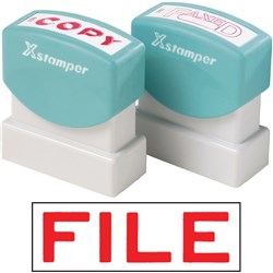 XSTAMPER - 1 COLOUR - TITLES D-F 1051 File Red