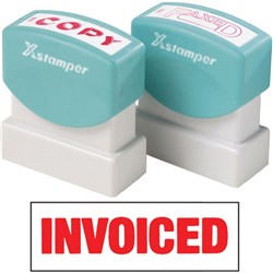XSTAMPER - 1 COLOUR - TITLES G-O 1532 Invoiced Red