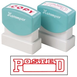 XSTAMPER - 1 COLOUR - TITLES P-Q 1211 Posted/Date Red