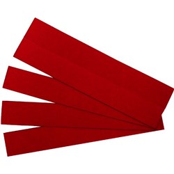 QUARTET MAGNETIC STRIPS. Red PK25