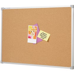 PENRITE CORK BULLETIN BOARD ALUMINIUM FRAME 1200x900mm