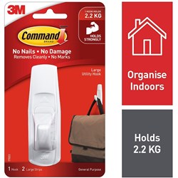 COMMAND 17003 LARGE HOOK With Adhesive 1 Pack