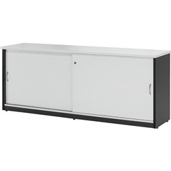 LOGAN CREDENZA 1500x450mm WHITE / IRONSTONE