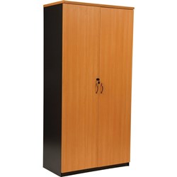 LOGAN CUPBOARD 1800X900 Full Door Beech & Ironstone