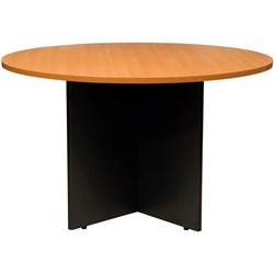 LOGAN MEETING TABLE 900 Diameter Beech & Ironstone