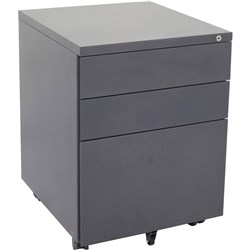 RAPIDLINE MOBILE PEDESTAL 3DR 2 Std 1 Filing Graphite Ripple H610xW450xD500