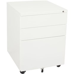 RAPIDLINE MOBILE PEDESTAL 3DR 2 Std 1 Filing White H610xW450xD500