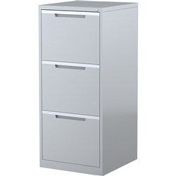 STEELCO FILING CABINET 3 Drawer Silver Grey