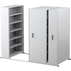 APC EZI-SLIDE AISLE SAVER 5 Shelves/Bay White L4500xH2175xW900xD400mm