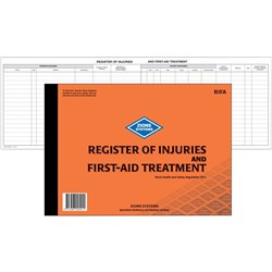 ZIONS REGISTER OF INJURIES AND FIRST AID TREATMENT