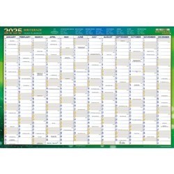 WRITERAZE RECYCLD WALL PLANNER 11880 500x700mm Year/View ***SOLD OUT 2020***