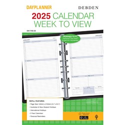 DAYPLANNER DESK EDITION REFILLS - 7 RING Weekly Dated (1 Year)