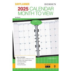 Debden Dayplanner Refill Month To View 140X216mm 216X140Mm