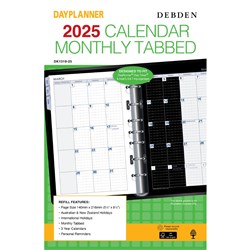 Debden Dayplanner Refill Month To View 140X216mm With Tabs