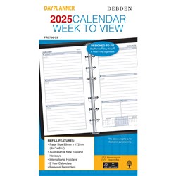 DAYPLANNER PERSONAL EDITION REFILLS - 6 RING Weekly Dated (1 Ye