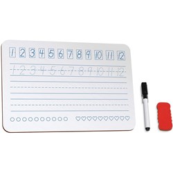 JPM EDUCATIONAL WHITEBOARD A4 Numbers 299x212x3mm