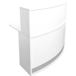 RAPIDLINE RECEPTION COUNTER Modular Full Height Component W1339xD800xH1160mm WHITE