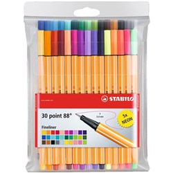 STABILO POINT 88 FINELINER 30 Assorted