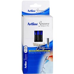 ARTLINE SMOOVE BALLPOINT PEN 1mm BLUE BOX OF 50 1821503