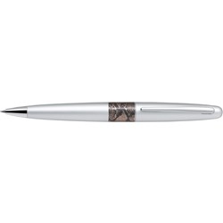 PILOT MR BALLPOINT PEN MR2 Python Silver Barrel Medium Black Ink