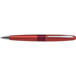 PILOT MR BALLPOINT PEN MR3 Wave Metallic Red Barrel Medium Black Ink