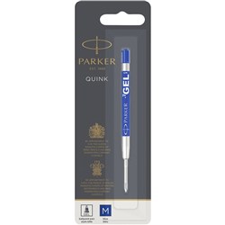 PARKER REFILLS & INK Gel Medium BL1 Blue