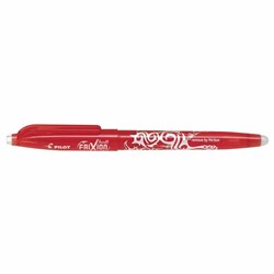 PILOT FRIXION BALL PEN RED GEL INK 0.5MM EXTRA FINE BX10