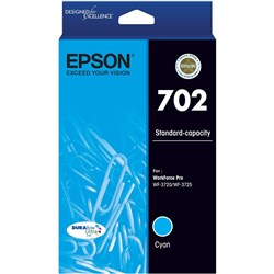 EPSON 702 CYAN INK CARTRIDGE E702C
