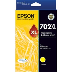 EPSON 702XL YELLOW INK CART T3454 950PGS @ 5% 702YXL