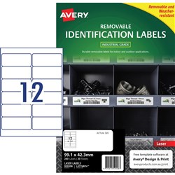 Avery 959208 Heavy Duty Industrial Labels White L4776