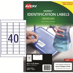 Avery 959230 No Peel Industrial Labels White L6145