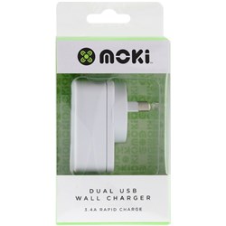 Moki Dual USB Charger ACC MUSBWW White