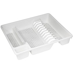 CONNOISSEUR DISH DRAINER Plastic White