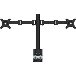 Rapidline Revolve Monitor Arm Dual 408mm H Central Pole 425mm Arm Reach