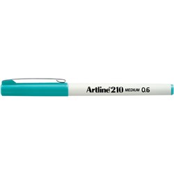 ARTLINE 210 FINELINER PENS 0.6mm Turquoise Pack of 12