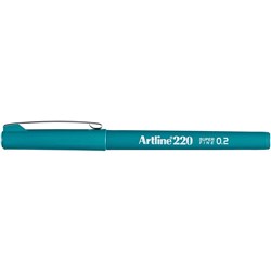 ARTLINE 220 FINELINER PENS 0.2mm Dark Green Pack of 12