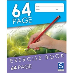 SOVEREIGN EXERCISE BOOK 8MM Ruled 225mm x 175mm 64 Page