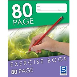 SOVEREIGN EXERCISE BOOK 8MM Ruled 225mm x 175mm 80 Page