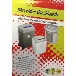 GOLD SOVEREIGN SHREDDER OIL Sheets Pack of 12 USE 520417 *** DISCONTINUED**