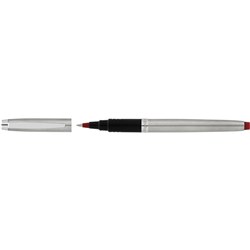 ARTLINE SIGNATURE SILVER Roller Ball Pen Red