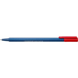 STAEDTLER TRIPLUS 437 M-2 Ballpoint Pen Red Pack of 10