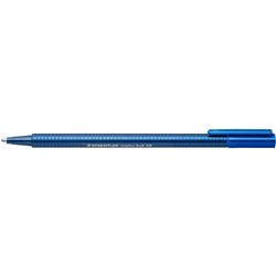 STAEDTLER TRIPLUS 437 M-3 Ballpoint Pen Blue Pack of 10