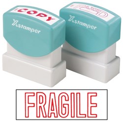 XSTAMPER - 1 COLOUR - TITLES D-F 1010 Fragile Red