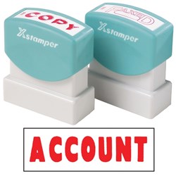 XSTAMPER - 1 COLOUR - TITLES A-C 1056 Account Red