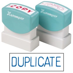 XSTAMPER - 1 COLOUR - TITLES D-F 1112 Duplicate Blue