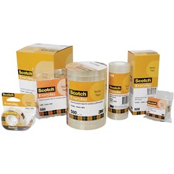 SCOTCH 500 ECONOMY TRANSPARENT TAPE 24mmx66m ROLL