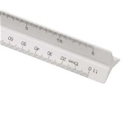 STD LINEX TRIANGULAR SCALE RULERS 300MM 2AS 325  1:20 25 331/3 50 75