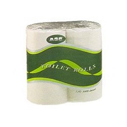 ABC TOILET PAPER 2PLY PREM IND WRAP - 400SHT P400X CTN48 (SOLD AS CTN 48)