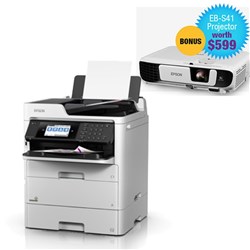 EPSON WORKFORCE COLOUR MULTIFUNCTION PRINTER WITH BONUS EPSON PROJECTOR