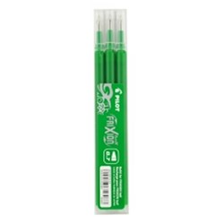 PEN REFILL PILOT FRIXION BALL 0.7MM GREEN PK3